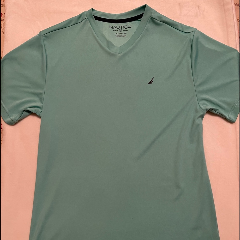 Nautica Boys Logo V-neck